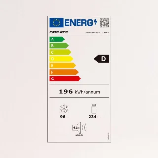 FRIDGE STYLANCE CREATE Combi koelkast 330L wit