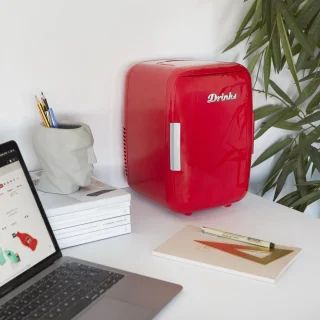 Frigo Mini Draagbare Koelkast Rood 28x20x23 cm