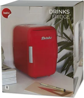 Frigo Mini Draagbare Koelkast Rood 28x20x23 cm