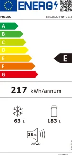 Frilec BERLIN278-NF-011E koelvriescombinatie 246L