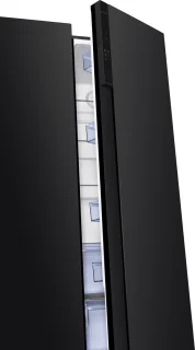 Frilec BONNSBS-630-040CB Amerikaanse koelkast zwart