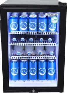Gastro-Cool KW65 Flessenkoelkast Zwart