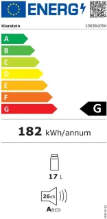 Geheimversteck Mini-koelkast 17L Thermo-elektrisch