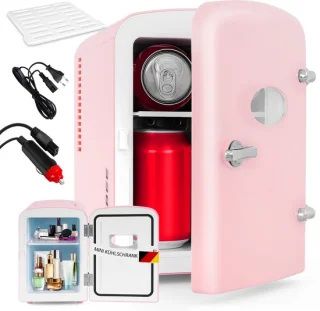 Glitzerlife - Mini Koelkast 4L Draagbare Koelbox Roze