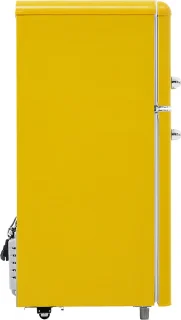 Gutent Retro Koelkast Geel 72L met Vriezer