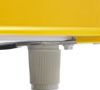 Gutent Retro Koelkast Geel 72L met Vriezer