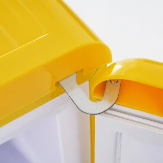 Gutent Retro Koelkast Geel 72L met Vriezer