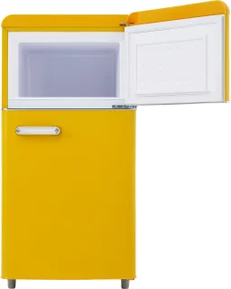 Gutent Retro Koelkast Geel 72L met Vriezer