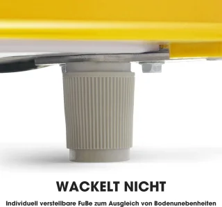 Gutent Retro Koelkast Geel 72L met Vriezer