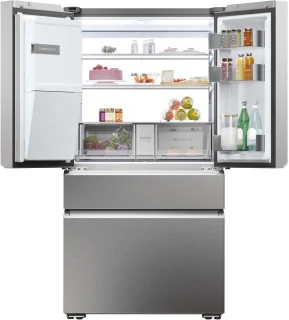 Haier FD 90 Series 7 Pro HFW7918EIMP Vrijstaande Koelkast Platina