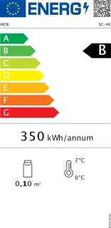 HCB Minibar 46L met glasdeur 230V 7997