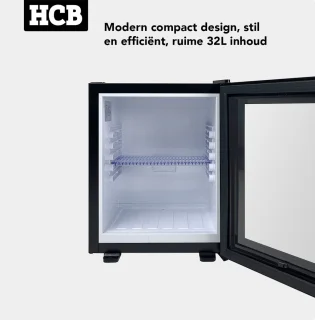 HCB® Minibar Koelkast 32L Zwart - 9967