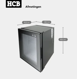 HCB® Minibar Koelkast 32L Zwart - 9967
