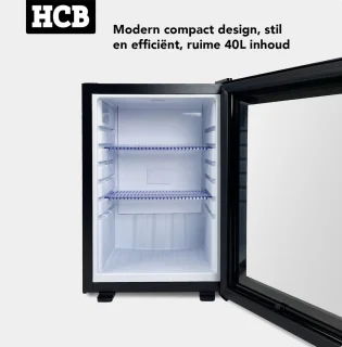 HCB® Minibar Koelkast 40L Zwart 9968
