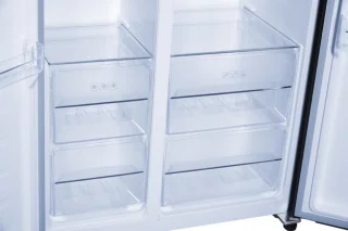 Heinner Amerikaanse Side-by-Side Koelkast 442L Zwart