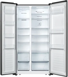 Heinner Amerikaanse Side-by-side Koelkast 519L Zwart