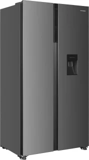 Heinner Amerikaanse Side-by-side Koelkast 529L Antraciet