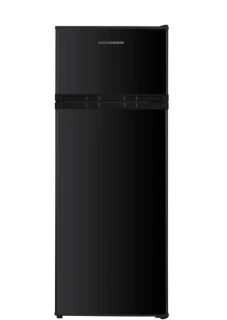 Heinner Koel-vriescombinatie 206L RVS Zwart