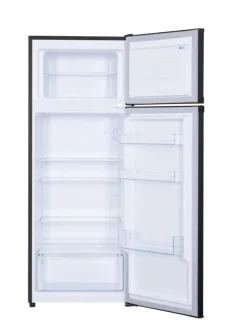 Heinner Koel-vriescombinatie 206L RVS Zwart