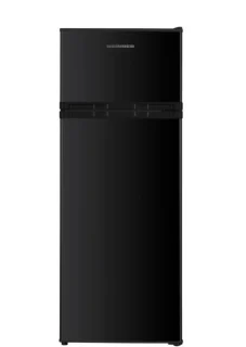 Heinner Koel-vriescombinatie 206L RVS Zwart