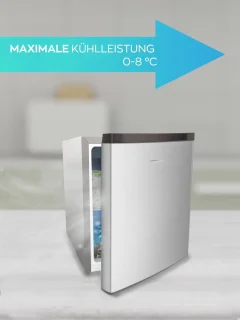 Heinrich HKB4188SI mini koelkast zilver 45L