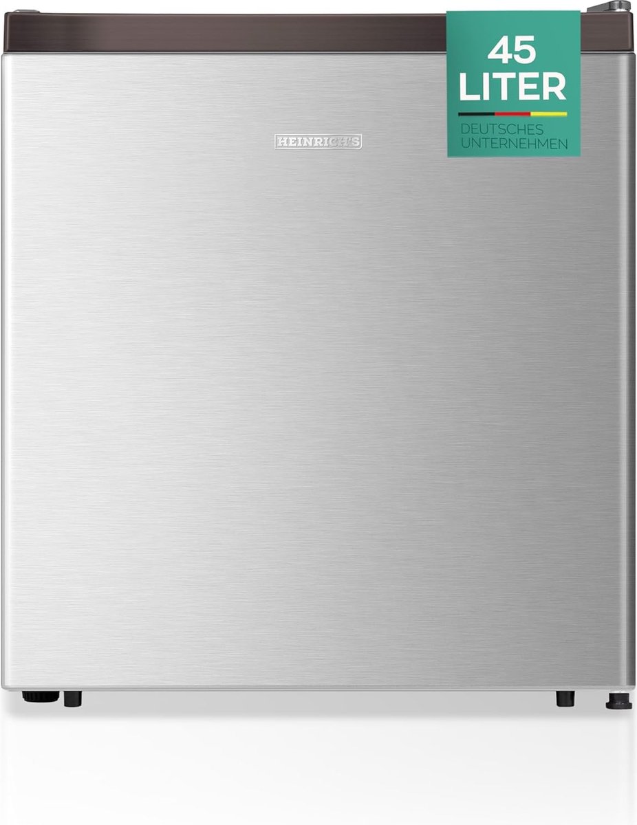 De Heinrich HKB4188SI mini koelkast zilver 45L in één oogopslag