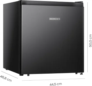 Heinrich HKB4188SW mini koelkast met vriesvak zwart 45L