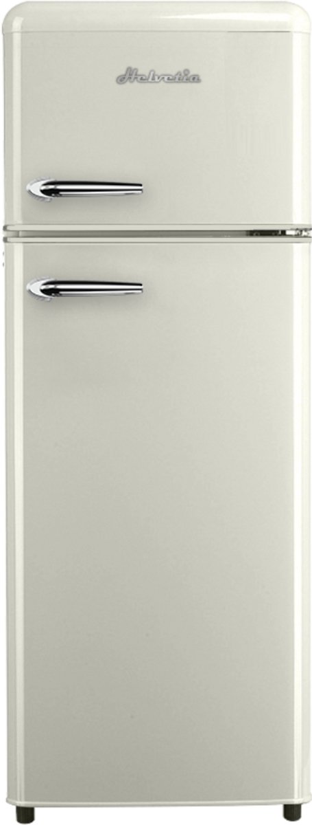 De Helvetia Retro HRDPER206EN1 Koelvriescombinatie Crème 206L in één oogopslag