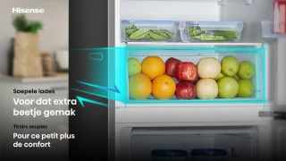 Hisense RB390N4BWC - Koel-vriescombinatie