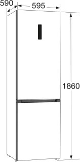 Hisense RB390N4BWC - Koel-vriescombinatie