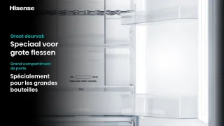 Hisense RB390N4BWC - Koel-vriescombinatie