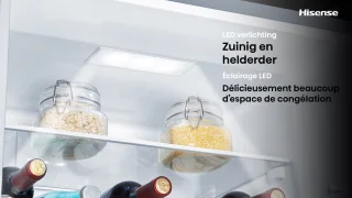 Hisense RB390N4BWC - Koel-vriescombinatie