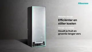 Hisense RB390N4BWC - Koel-vriescombinatie