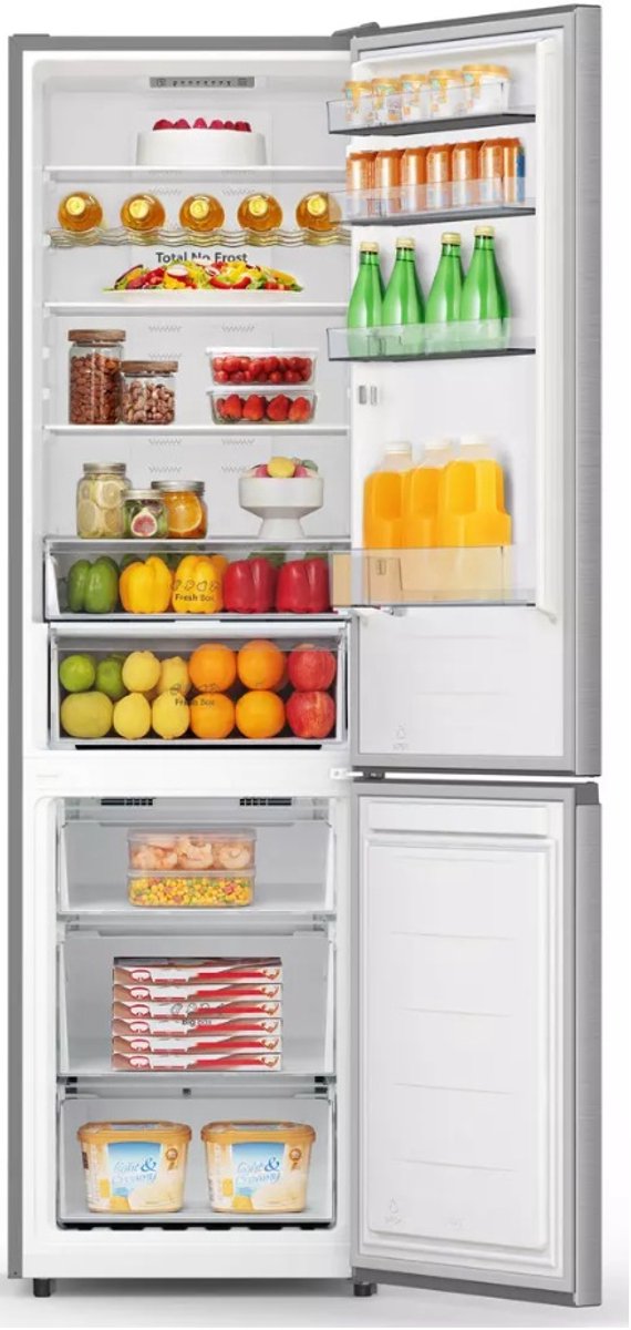Hisense RB440N4ACC Koelvriescombinatie RVS 336L Rechts