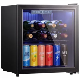 HOMCOM drankkoelkast 50 liter zwart