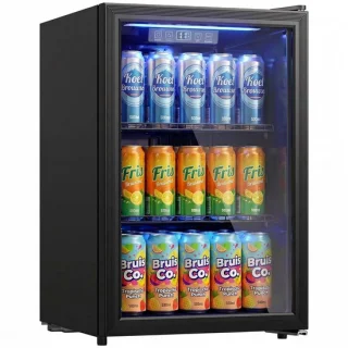 HOMCOM drankkoelkast 70 liter zwart