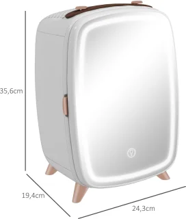 HOMCOM Mini Kühlschrank 24,3L Weiß