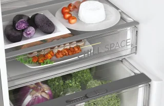 Hoover H-FRIDGE 700 HOCE7620CX Koelkast 377L Aluminium