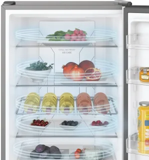 Hoover H-FRIDGE 700 HOCE7620CX Koelkast 377L Aluminium