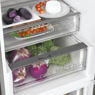 Hoover H-FRIDGE 700 HOCE7620CX Koelkast 377L Aluminium