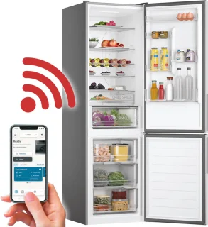 Hoover H-FRIDGE 700 HOCE7620CX Koelkast 377L Aluminium