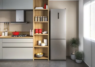 Hoover H-FRIDGE 700 HOCE7620CX Koelkast 377L Aluminium