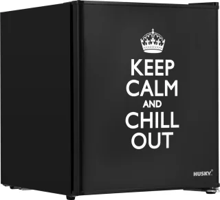 Husky KK50-KEEPCALM Mini koelkast retro 43L zwart
