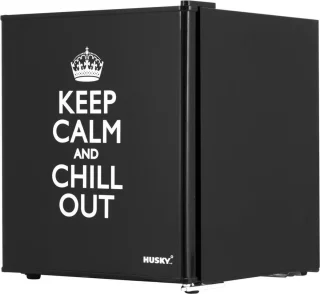 Husky KK50-KEEPCALM Mini koelkast retro 43L zwart