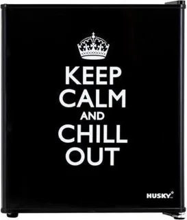 Husky KK50-KEEPCALM Mini koelkast retro 43L zwart
