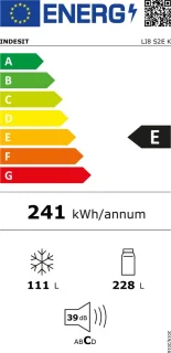 Indesit koelvriescombinatie vrijstaand