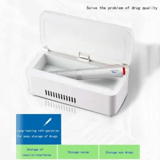 Insuline Koelkast Mini Wit met Reistas 10200mAh