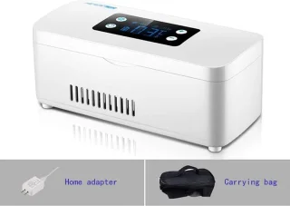 Insuline Koelkast Mini Wit met Reistas 10200mAh