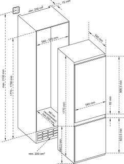 Inventum IKV1788S inbouw koel-vriescombinatie 178 cm wit