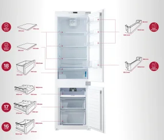 Inventum IKV1788S inbouw koel-vriescombinatie 178 cm wit